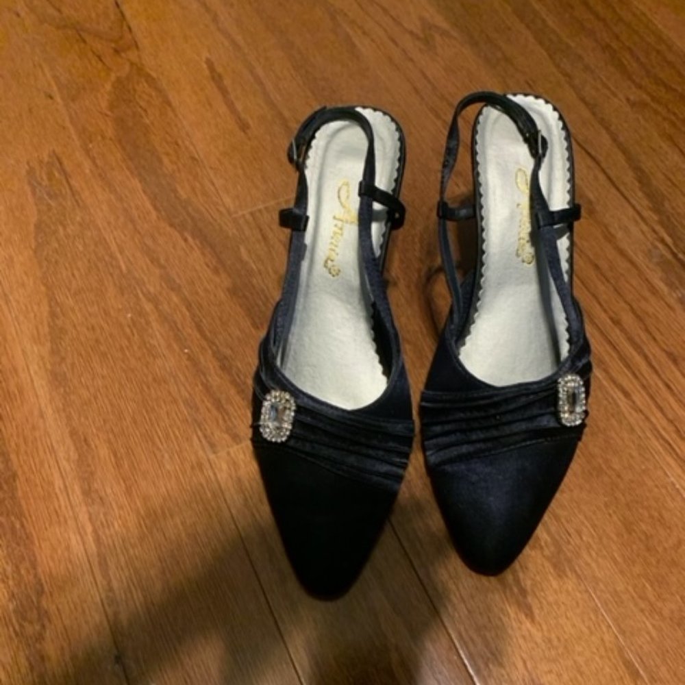 Blue Satin Shoes